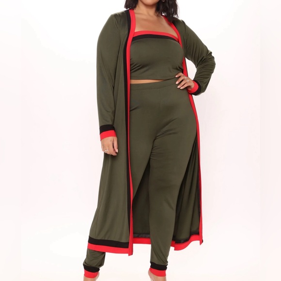 Women’s Fashion Nova My Way 3 Piece Matching Legging Set Size 2X - Picture 1 of 5